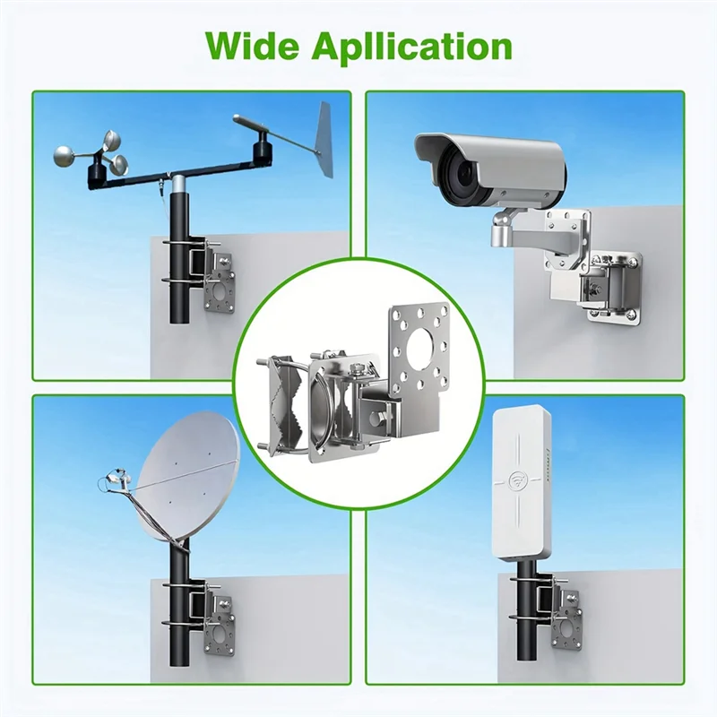 B84B-Antenna Fixed Mount Bracket AP Bridge Antenna Clamp Clip Multi Function Fixture Pole Holder