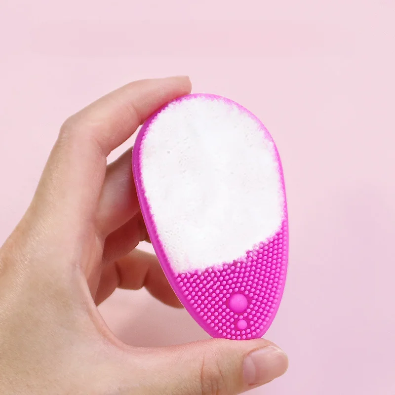 سيليكون فرشاة تنظيف الوجه الوجه المسام العميقة العناية بالبشرة فرك المطهر أداة جديدة صغيرة الجمال لينة التنظيف العميق مقشر