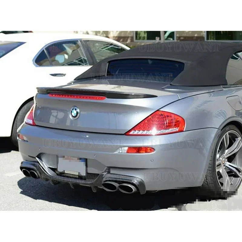 For BMW 6 Series E63 2004-2009 High Quality Carbon Fiber Material Car Rear Wing Rear Spoiler Auto Accessories Car Styling