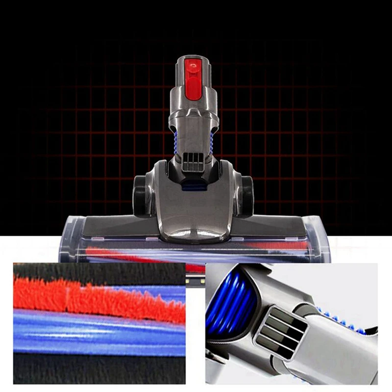 T83C-2X Floor Head Roller Brush For Dyson V7 V8 V10 V11 Vacuum Cleaners Parts Rotatable Vacuum Attachment