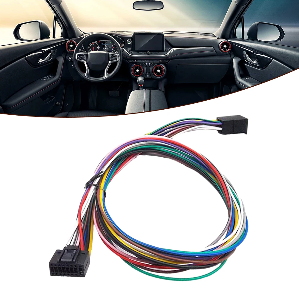 Dla Android Navigation 16Pin Car Stereo Radio ISO Wiązka przewodów Przedłużacz przewodu zasilającego 60cm Odtwarzacz kablowy