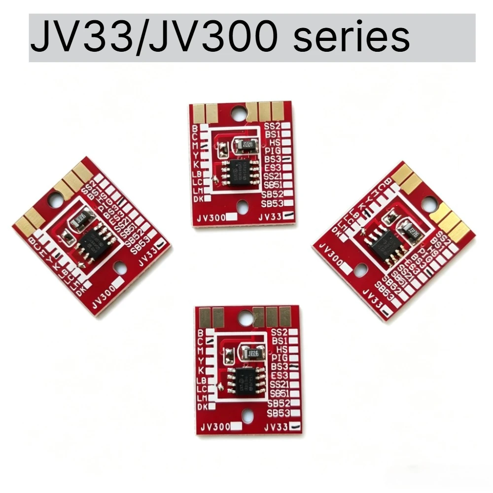 Чип картриджа SS21 ES3 SB52 SB53 BS2 BS3 Permanent 440cc для принтеров Mimaki JV33 JV5 CJV30 JV150 JV300 JV150, CMYK-чип.