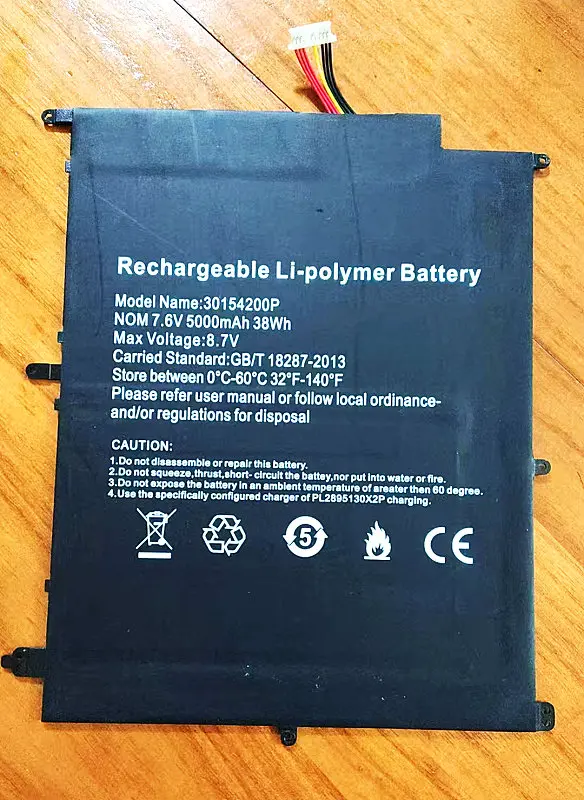 Stonering New High Quality NV-2874180-2s 5000mAh 30154200P Battery for  IRBIS Nb132  Tablet PC