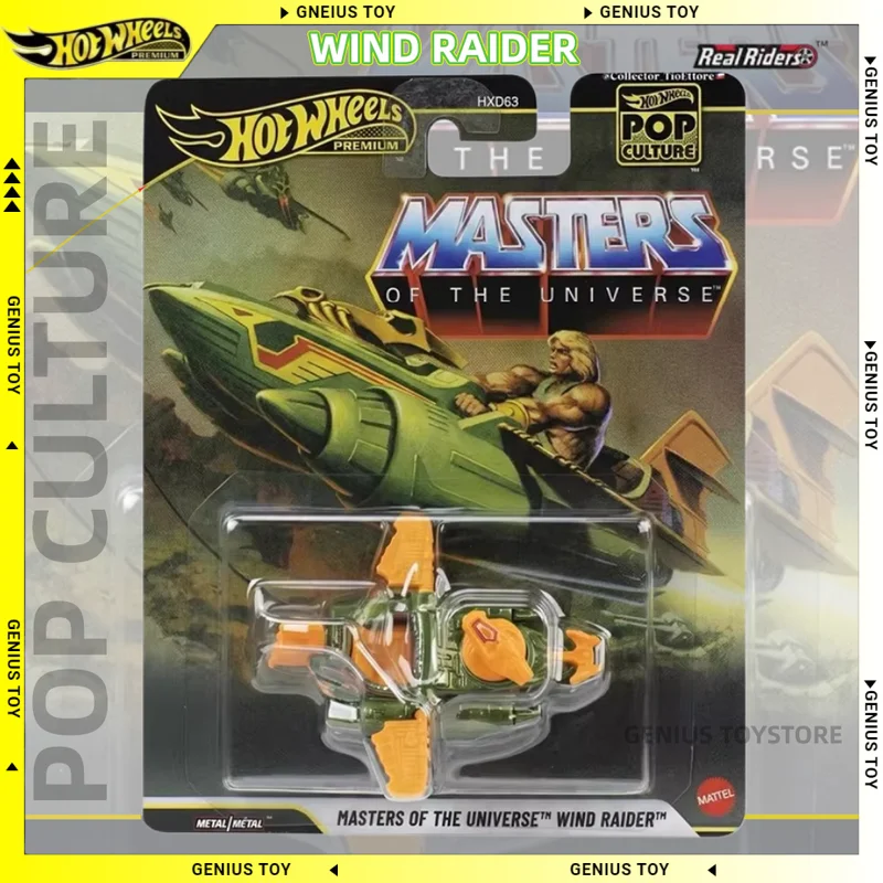 Hot Wheels Premium 2026 Pop Culture MASTERS OF THE UNIVERSE WIND RAIDER 1:64, Modelo de Auto de Metal Fundido a Presión, Coleccionable, Regalo