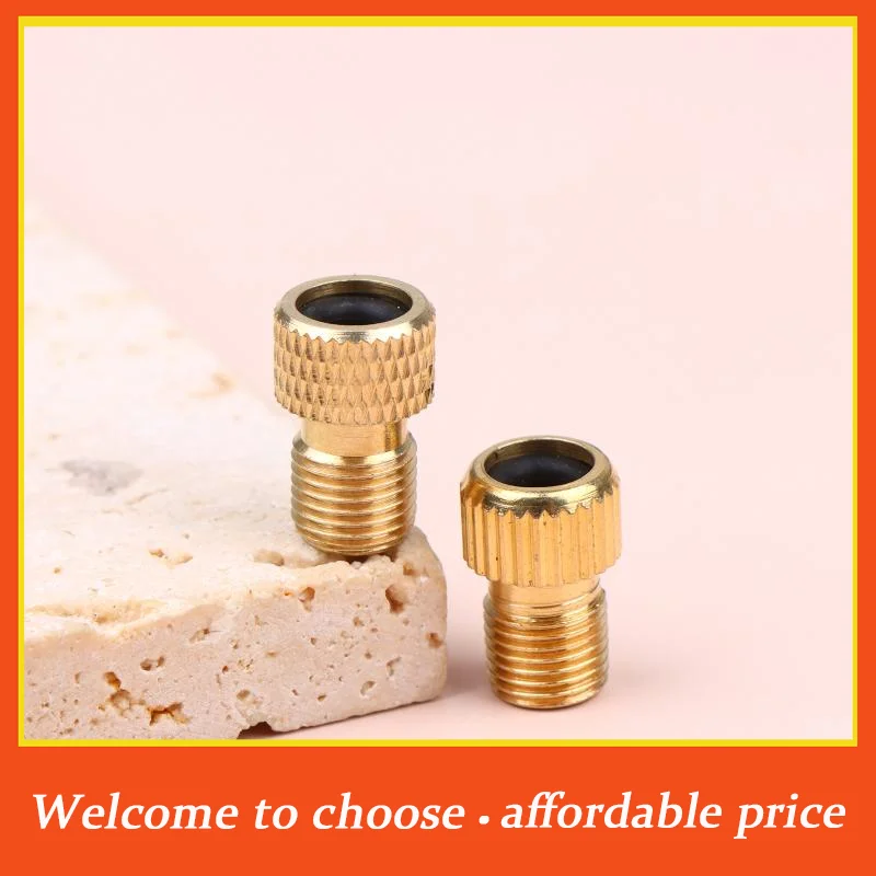 

[]5Pcs Bike Presta To Schrader Valve Adapter Copper F/V To A/V Bike Tire Converter French Valve Adapter Tire Pump Connectors