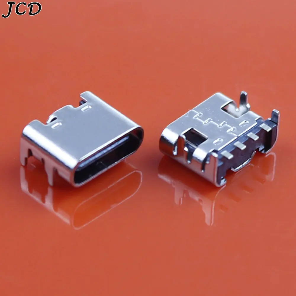 

JCD 10PCS USB 3.1 Type C 4pin Female Connector Jack For DIY Electronic Small Appliances Power Charging Plug Port Type-C Socket