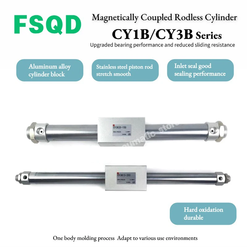 

Бесштоковые цилиндры серии CY3B с магнитной связью, базовый тип: CY3B32-100, CY3B32-200, CY3B32-300, CY3B40-300, CY3B40-400, CY3B40-500