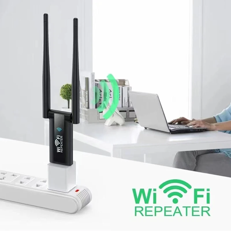 300Mbps 2.4G USB Wireless WiFi Repeater Extender Router WiFi Signal Amplifier Booster Long Range Wi-Fi Repeater Access Point