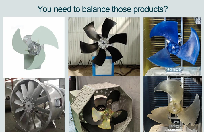 Newly Designed Double Sided Centrifugal Fan Blade Dynamic Balancing Machine Equipped with High Sensitivity Performance Sensors