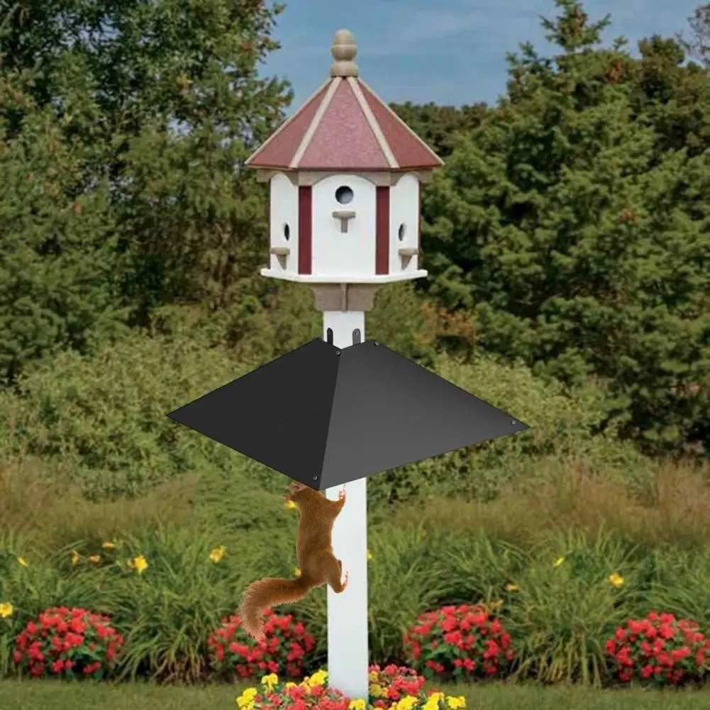 Durable Squirrel Baffle All-weather Squirrel Baffle Squirrel Baffle for Bird Feeder Pole Metal Guard to Deter Squirrels Raccoons