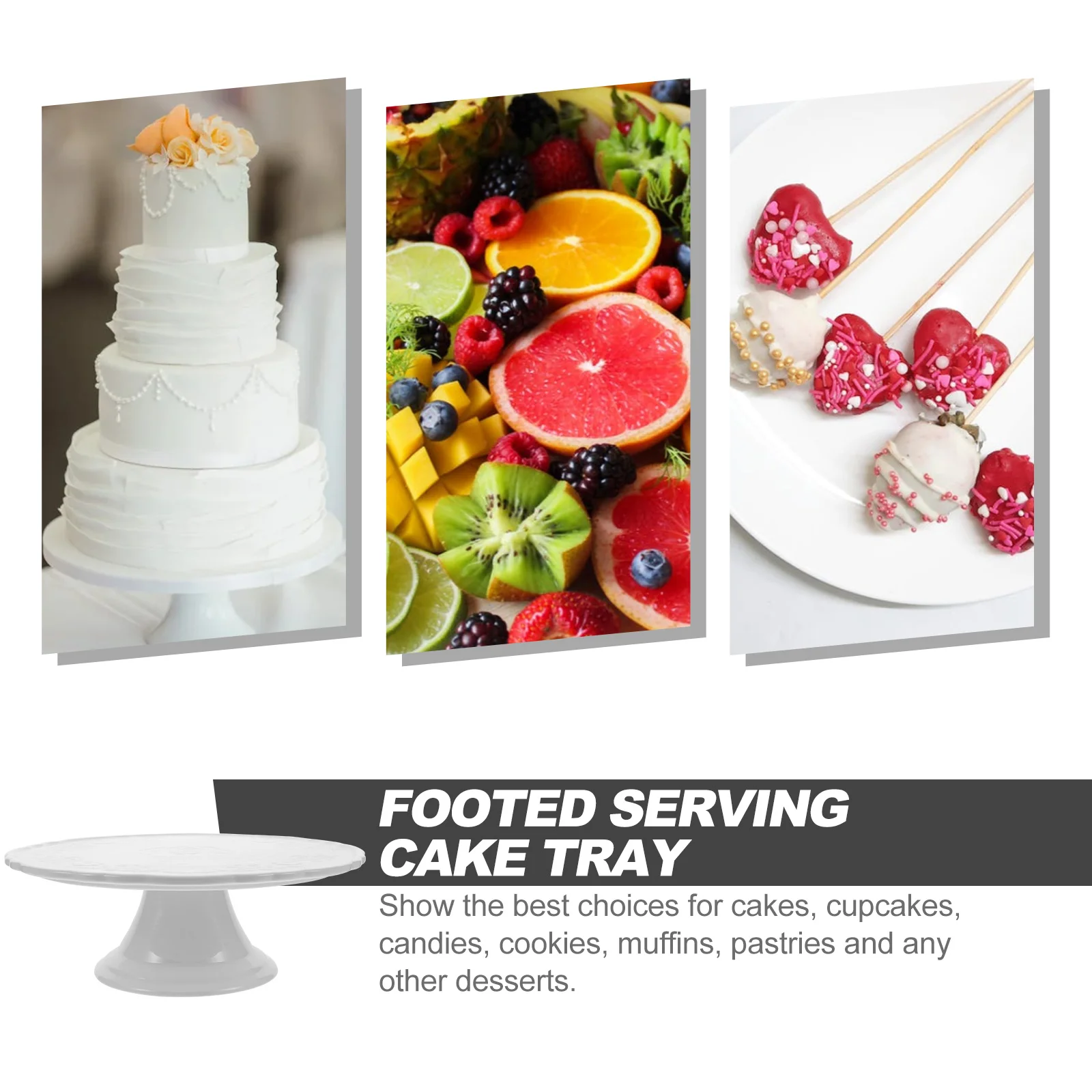 

Elegant Ceramic Cake Stand Pedestal Tray for Dessert Display Wedding Party Home Decor Ceramic Cake Stand Dessert Table Display