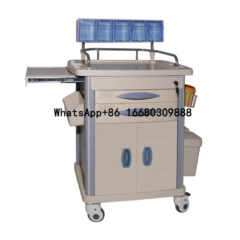 

trolley cart medical equipment medicine and drugs hospital trolleys with two door hospital treatment trolley