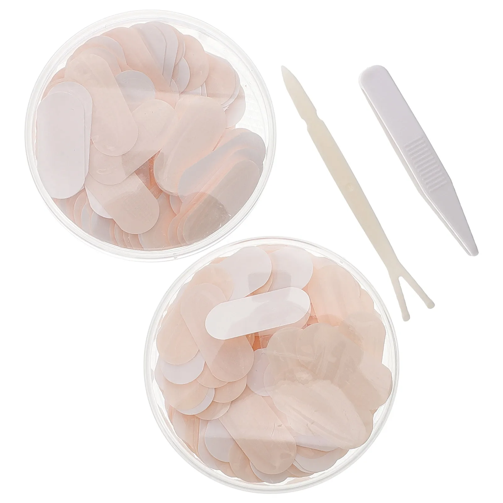 صندوقان من شرائط العين للعيون المقلدة، وسادات شريطية للجفن مزدوجة الجوانب، ورافع ملحقات الرموش #1