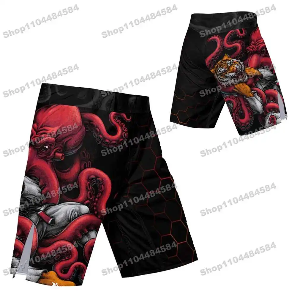 

9th Newly Summer Army Rash Guards Surfing Jersey Beach Shorts Swimwear Diving Gym Shorts MMA BJJ Men Jiu Jitsu Fitness Sets