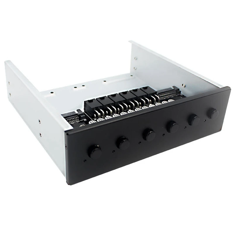 

6 Way Hard Disk Selector Controller Hard Drive Power Switch Module for Desktop Computer Support 2.5/3.5 Inch SATA HDD