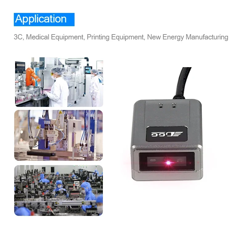 เครื่องสแกนบาร์โค้ดแบบติดตั้ง EDOO F41-35 คุณภาพสูง รองรับ USB RS232 สแกน QR Code 2D PDF417 MRZ สำหรับหนังสือเดินทาง แบบติดตั้งถาวร