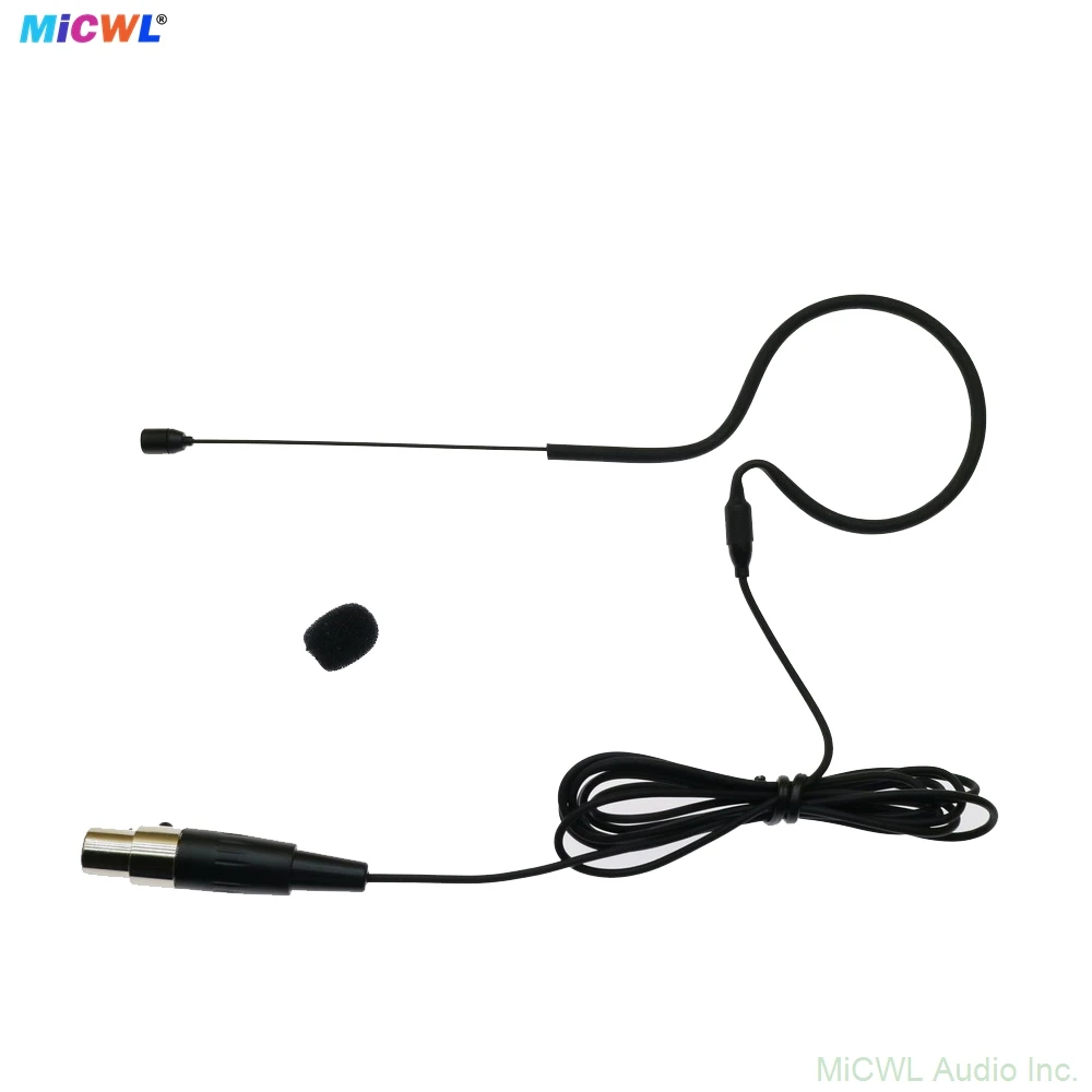 MiCWL CM20 이어셋 AKG Samson Gemini Wirelss BodyPack Mini 3Pin XLR 무지향성 캡슐용 블랙 헤드셋 마이크