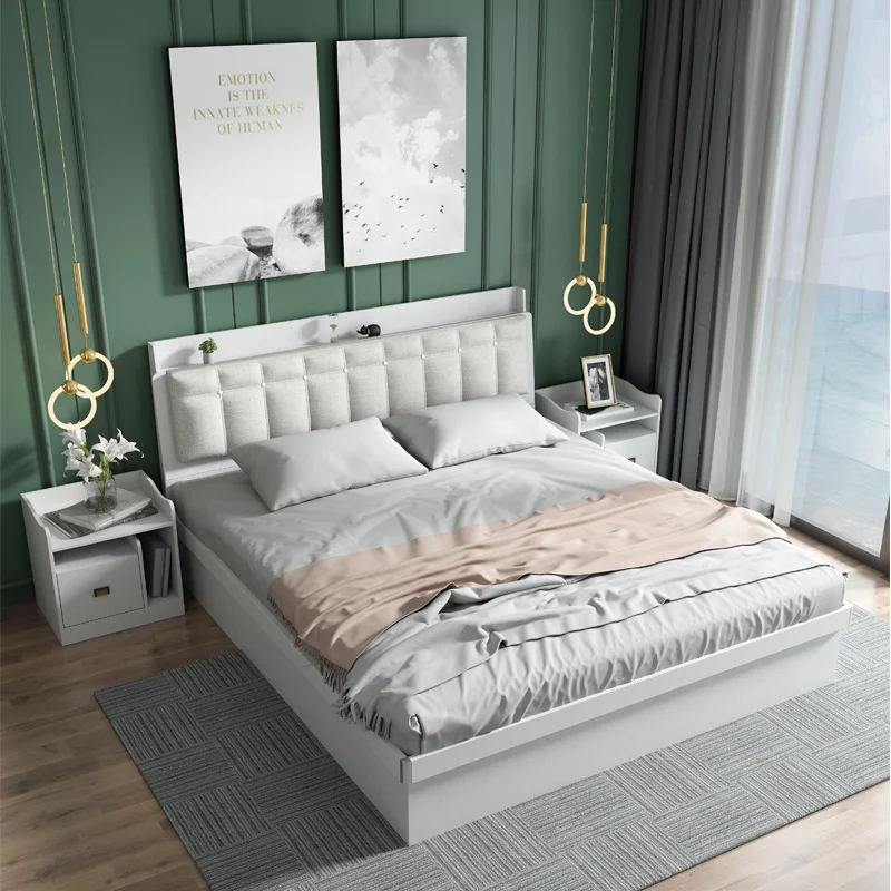 The product can be customizedClearance Special Offer Nordic Main Bedding Modern Simple Double Economy 1.8 Plate Stor