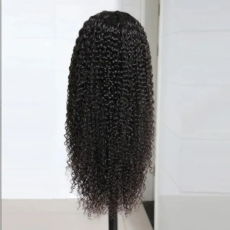 세련된 유럽과 미국의 가발 아프리카 작은 컬 머리 긴 곱슬 머리 화학 섬유 가발 헤드 기어 성능