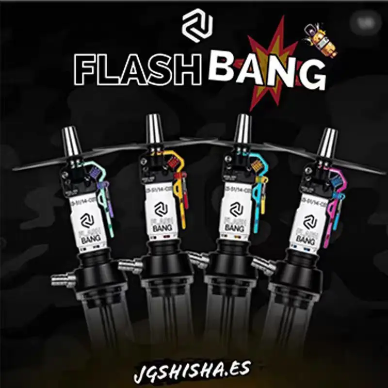 2024 الأكثر مبيعا الشيشة مصمم انبوب ماء فلاش بانغ الشيشة المحمولة الشيشة الحديثة الشيشة الشيشة