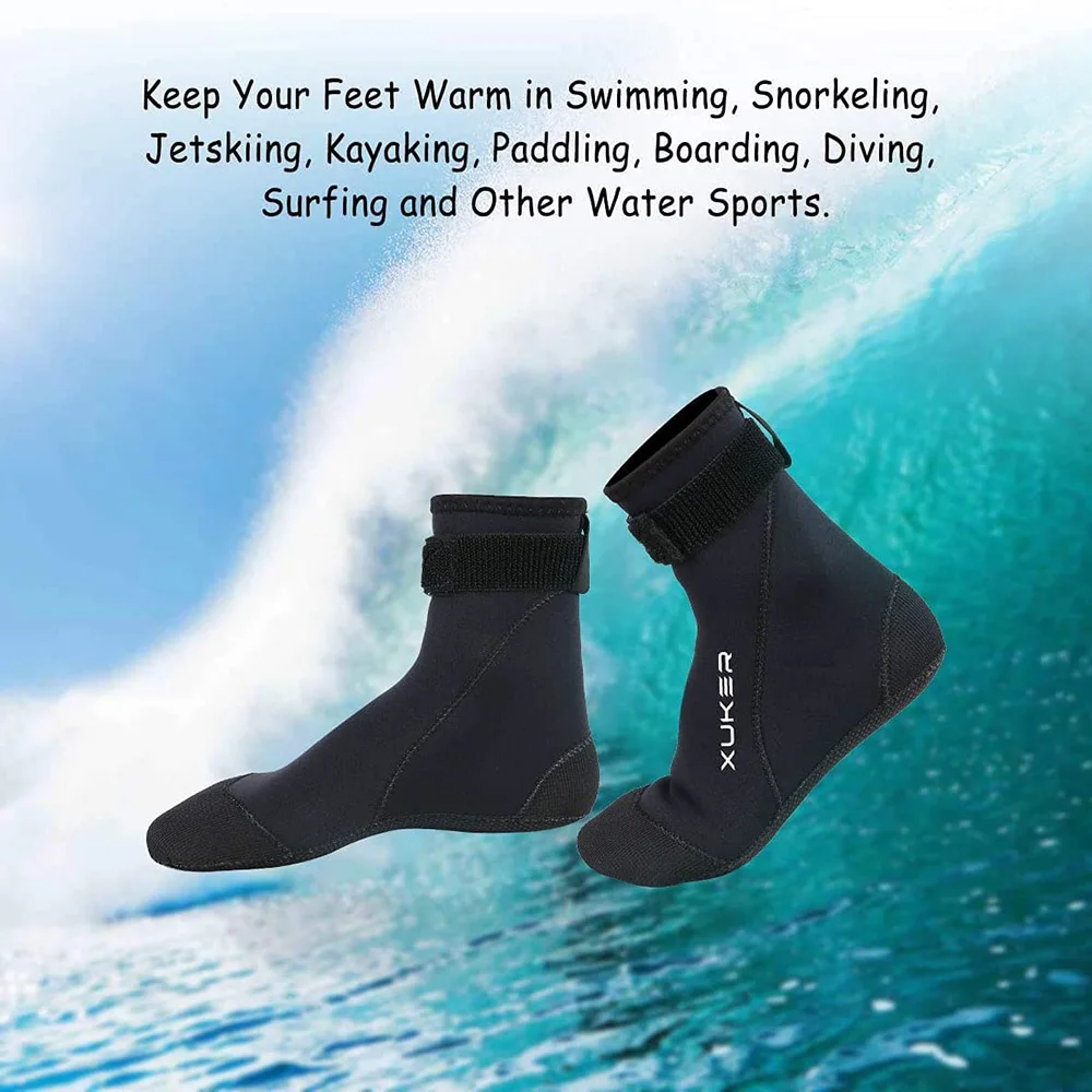 Calcetines de neopreno de 3mm, botines de agua para playa, voleibol, arena, fútbol, buceo, natación, surf, esnórquel, pesca, vadear, Kayak, Rafting