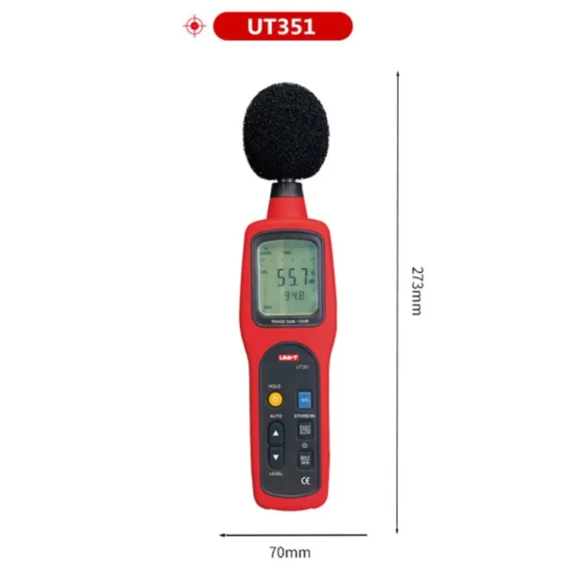 1PC NEW UNI-T UT351  Noise Sound Level Meter Tester 30 To 130dB UT351 In Stock Original Box#familitrade