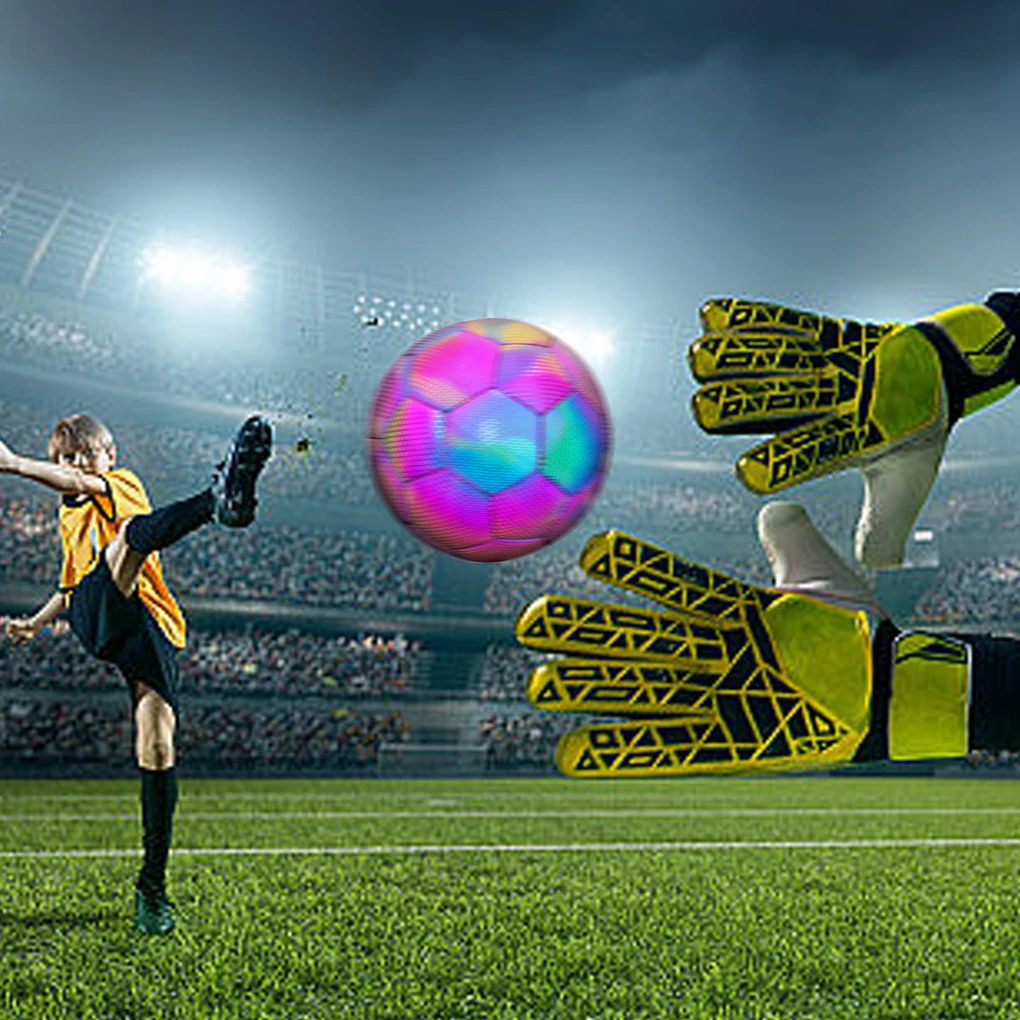 

Soccer Balls With Glowing And Reflective Designs For Night Games Match Reflective Soccer Balls