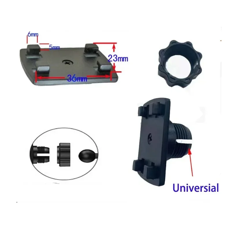 Standard 4 Button Head To 1/4 Copper Core Camera Connector Buckle Part 17mm/16mm Ball Head To 4K Adapter Phone Holders Accessory