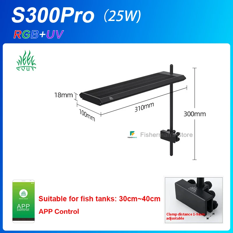 WEEK AQUA S series S300/400/450Pro ,Aquarium Light Water Grass And