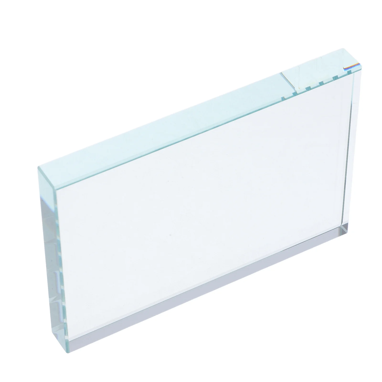 

Clear Square Glass Paperweight Heavy Decorative for Office Desk Sewing Calligraphy Painting Home Crafts Glass Block