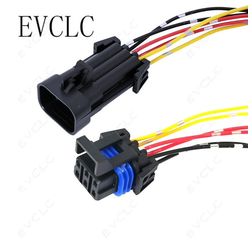 1 Set 6-Pin Waterproof Connector 12124107/12052848 for Buick Throttle Valve Sensor & Tail Light (Male & Female) Plug