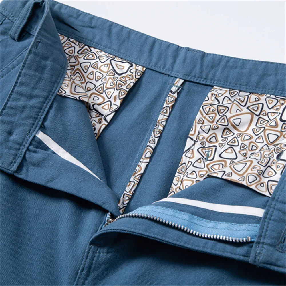 

2025 мужские повседневные шорты 5 дюймов, 100% хлопок, однотонные, с эластичной резинкой на талии, летние, удобные, пляжные, деловые, социальные, разноцветные