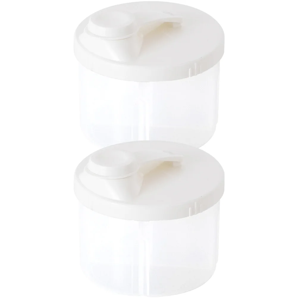 2 Pcs Snack Storage Case Milk Powder Portable Box Formula Container High Capacity Baby Dispenser