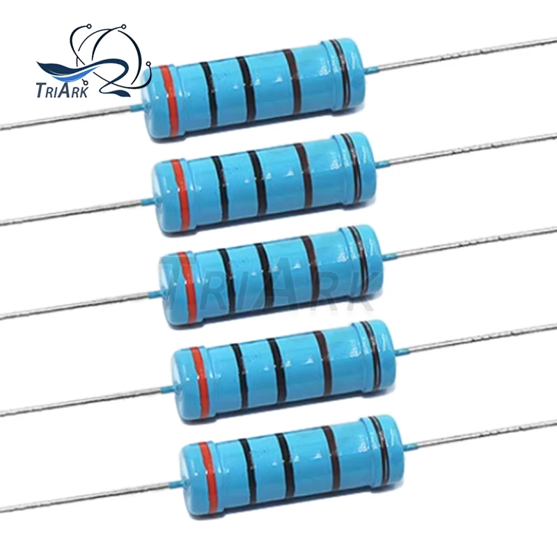 20 peças 1w 1% resistor de filme de metal 0.1r ~ 2.2m 1r 2r 10r 22r 47r 100r 330r 1k 4.7k 10k 22k 47k 100k 330k 470k 2 10 22 47 100 330 ohm