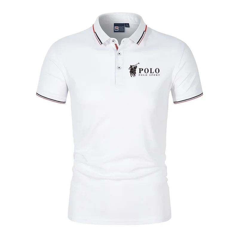 

Men's summer breathable quick-drying polo shirt, casual business fashion golf short-sleeved sportswear, fitness top