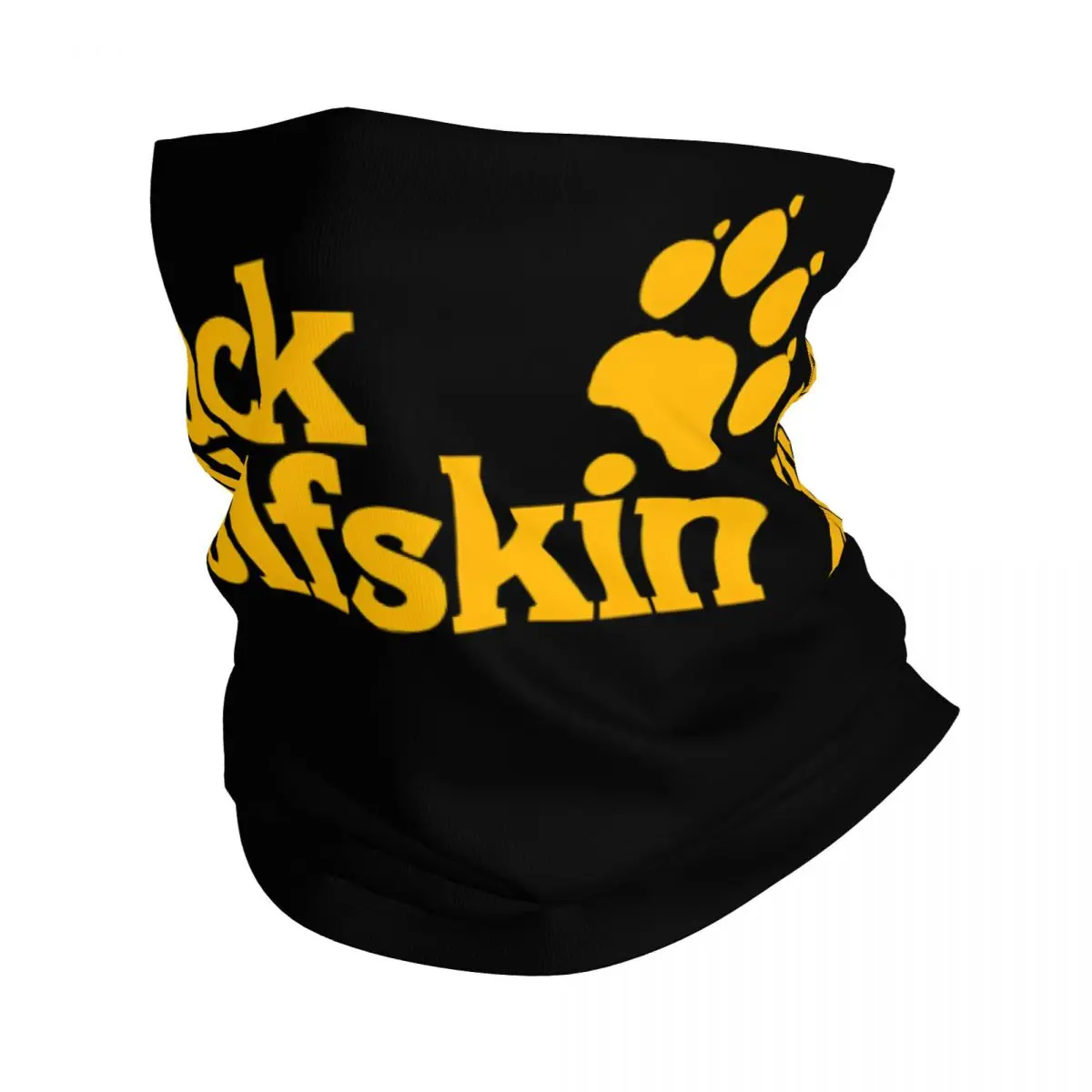 

Jack Wolfskin Logo Yellow Motocross Bandana Neck Gaiter Printed Jack Wolfskin Wrap Scarf Running Unisex Adult Winter