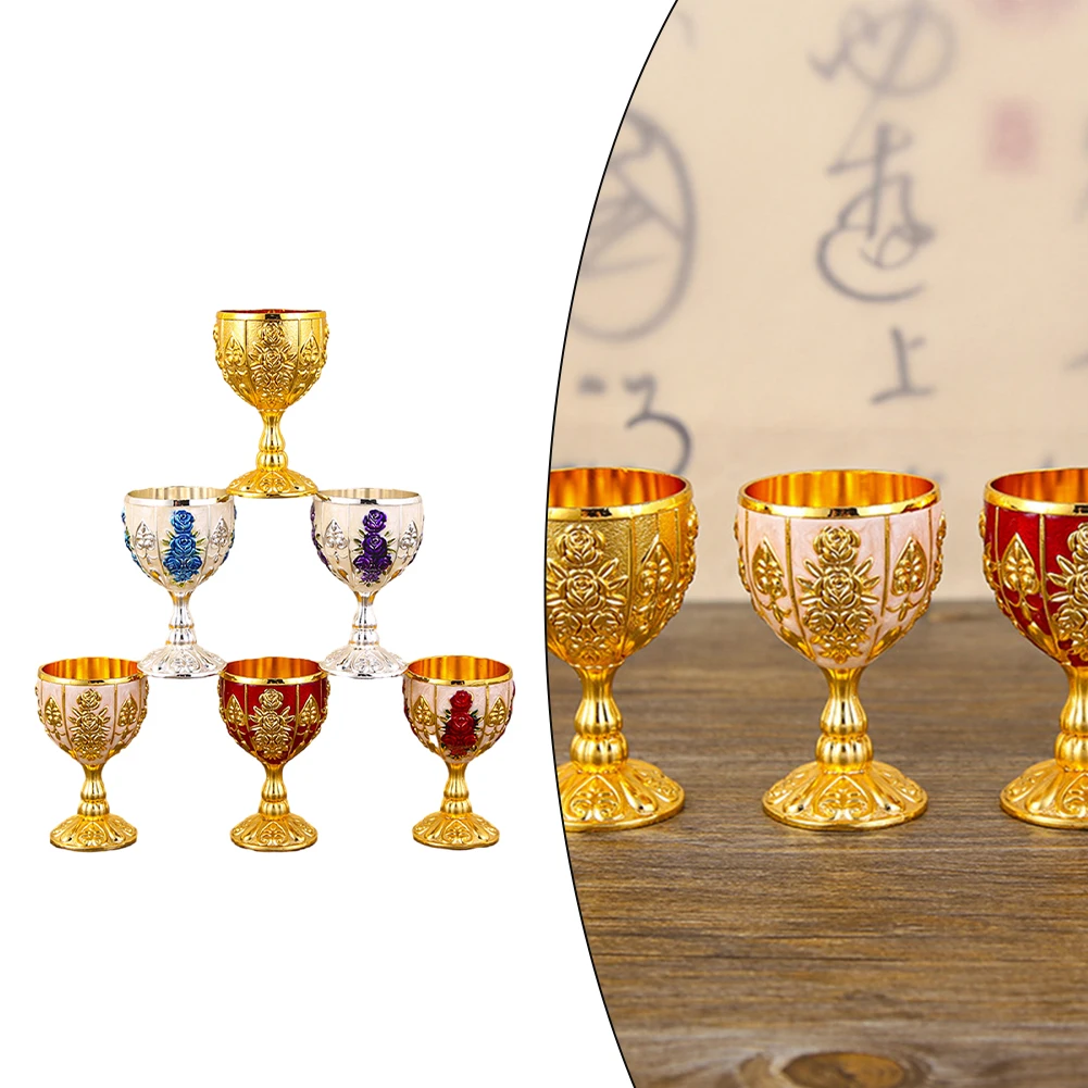 30ml Vintage Metal Wine Cup for Whisky For Champagne or Cocktails Adds Elegance to Drink Service at Home or Parties