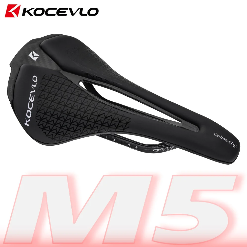 KOCEVLO KP05 Bike Saddle Ultralight Full Carbon Racing Seating Saddles 125g M5 MTB Road Bicycle Seat Cushion