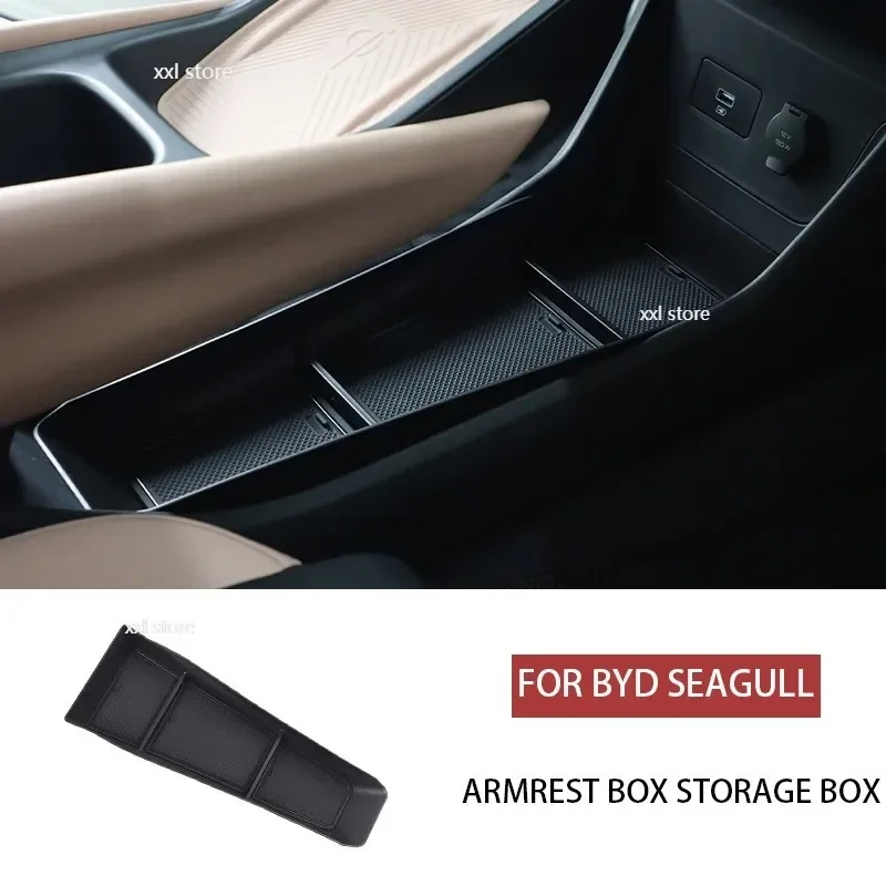 Caja de almacenamiento para reposabrazos de Control Central de coche, accesorios de modificación de almacenamiento para BYD Seagull, suministros