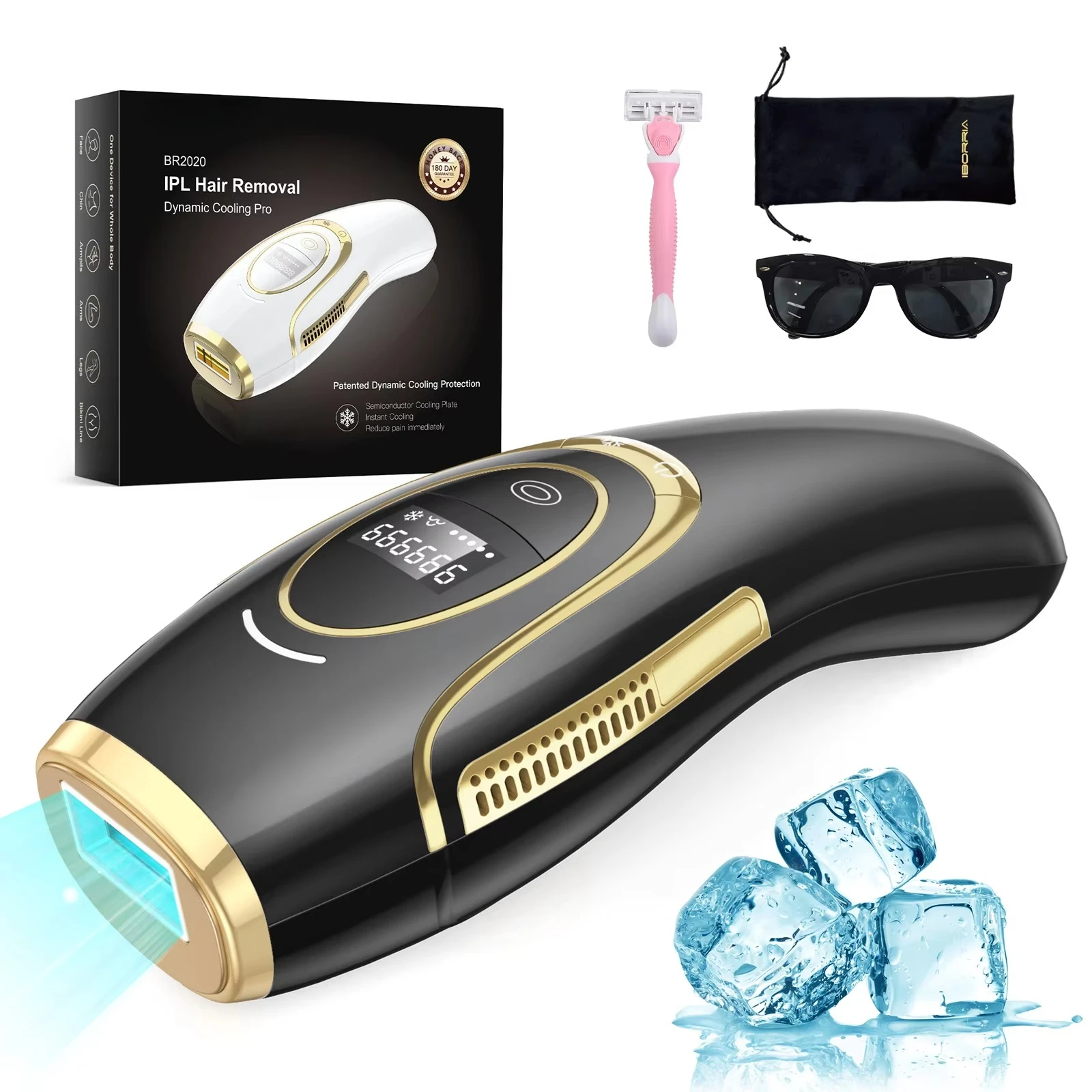Ipl Hair Removal Handset Woman and Man Skin Rejuvenation Ipl Beauty Care Device