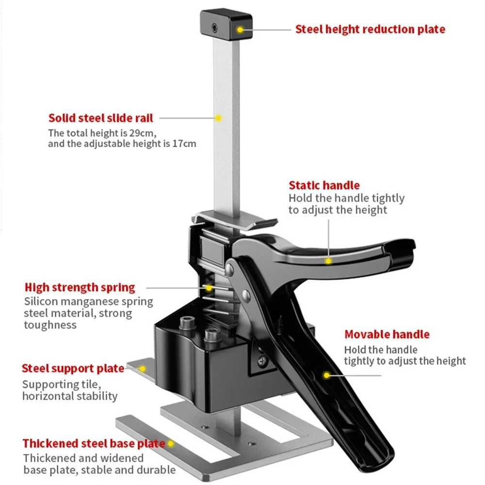 Aufzugs werkzeug für Fliesen höhen versteller, Handhub werkzeug, arbeits sparender Arm heber, Tür verkleidung, Trockenbau heber, Ortungs gerät für