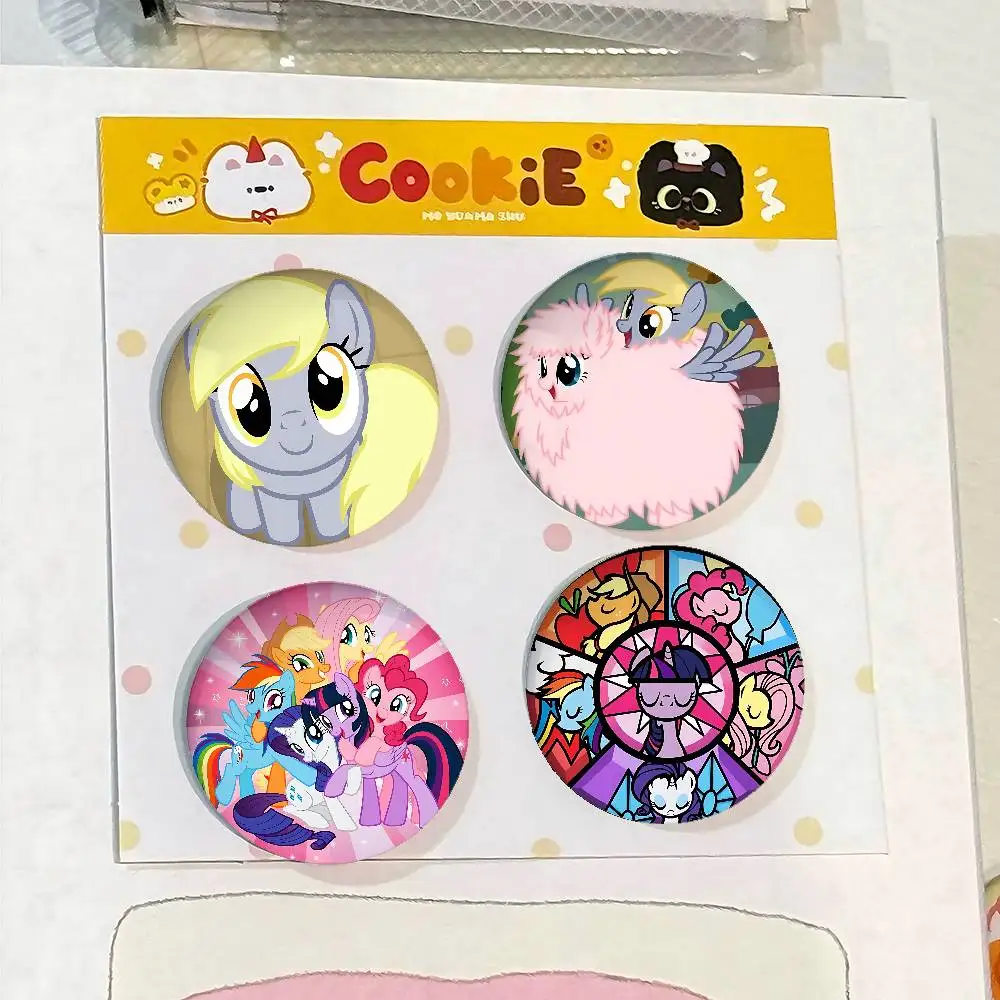 لطيف أنيمي بلدي L-little-P-ponyS Kawaii شارة دبابيس لصديق ، حقيبة الظهر ، الملابس ، اكسسوارات تحصيل ، هدية مجوهرات