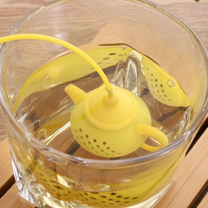 Silicone Tea Infusers Gel Chinese Style Mini Cute Clay Teapot Shape Infuser Tea Bag Leaf Filter Diffuser