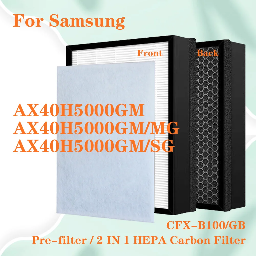 Replacement Filter for Samsung  Air Purifier AX40H5000GM AX40H5000GM/MG AX40H5000GM/SG HEPA Carbon Combined Filter