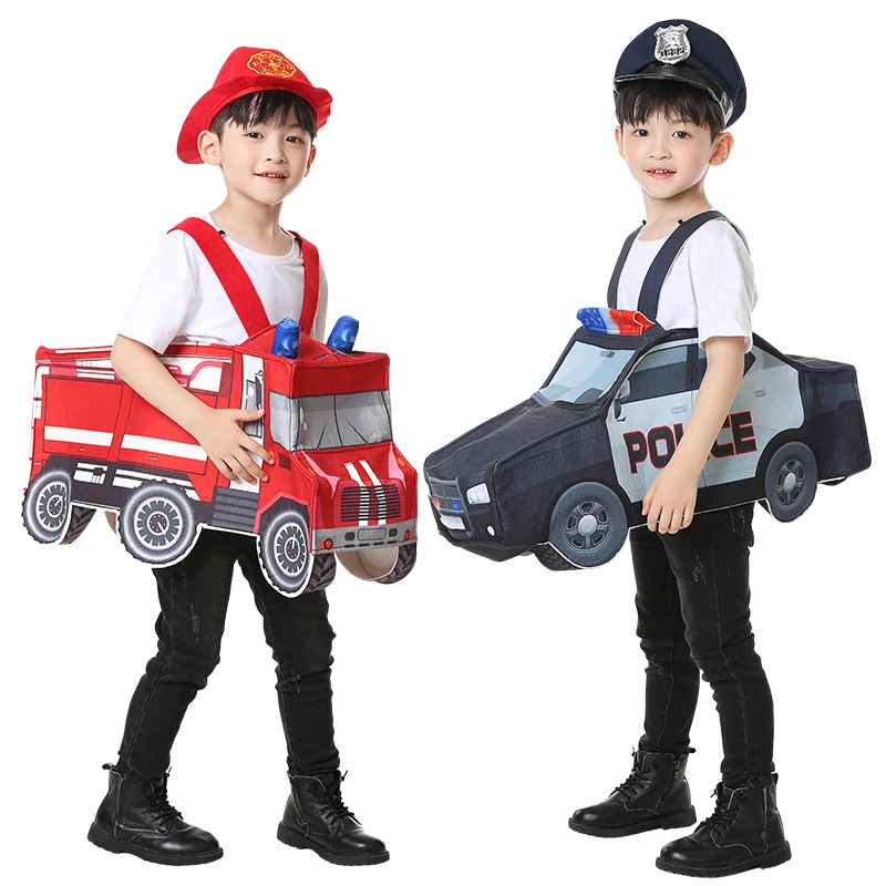 Boys Girls Halloween Costume For Kids Creative Performance Clothing Cute Car Fancy Clothes Cosplay Stage Show Costumes SL8113