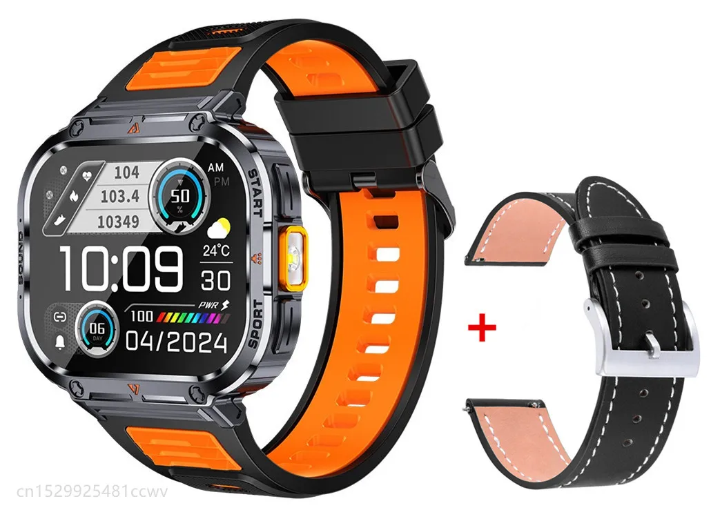 NX23 Smart Watch 2inch Ultra Large Screen LED Light Flashlight BT
