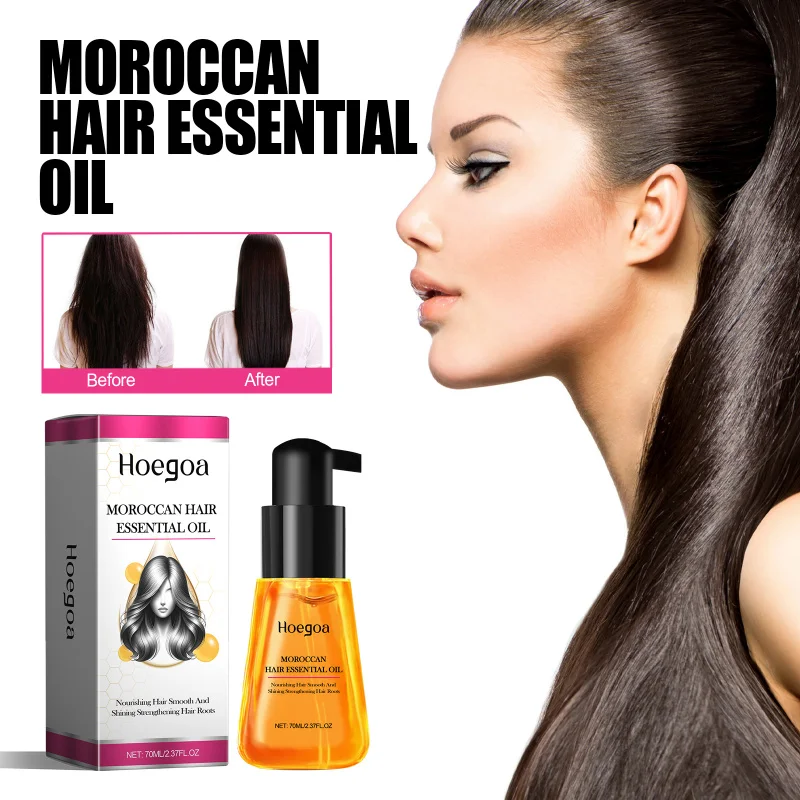

Moroccan Argan Hair Oil Treatment - Nourishes Dry Ends, Reduces Frizz, Adds Shine & Helps Strengthen Hair Naturally