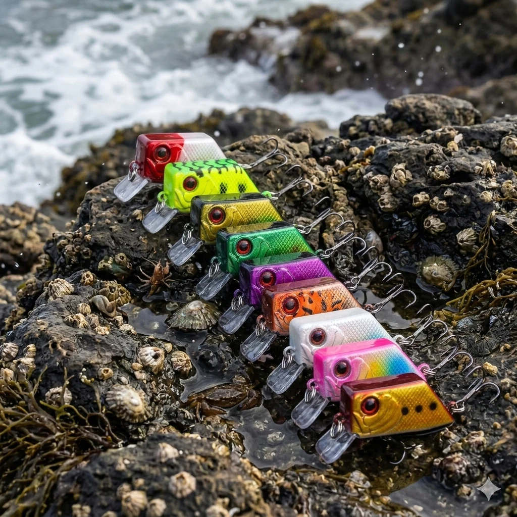 Mini Crankbait Square Bill 4.5cm – Wobbler para lubina y trucha - imagen 4