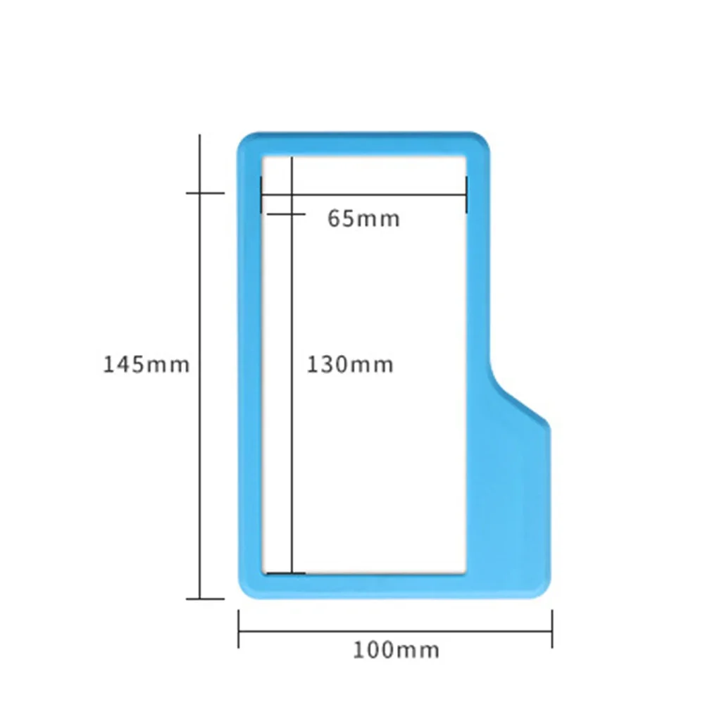 Self Grips Mirror Silicone Mirror Household 14.5x10cm Compact Mirrors Shatterproof Shaving Makeup Shower Silicone