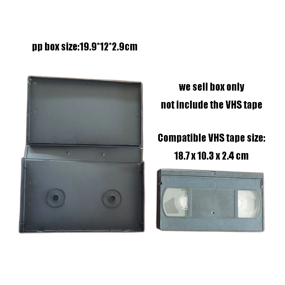 High quality PP box protective case display box for VHS Video Tape storage box protective storage box